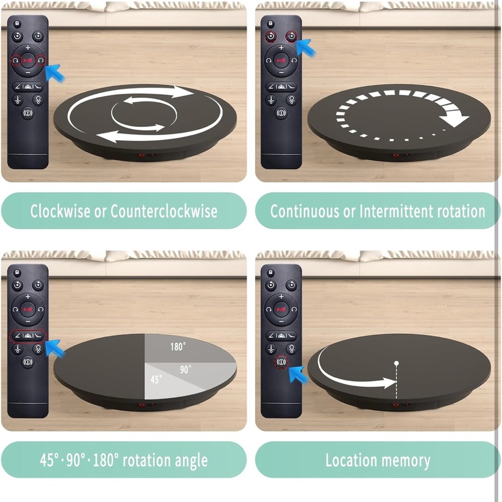 Black Rotating Display Turntable - Picture 5 of 8